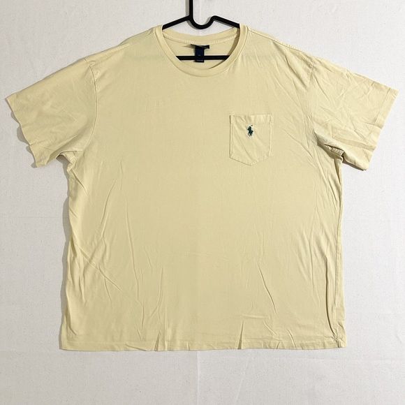 Polo Ralph Lauren Men XXL Shirt Short Sleeve Pocket Crew Neck - Picture 1 of 7